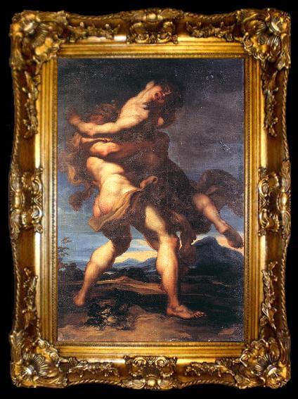 framed  FERRARI, Gaudenzio Hercules and Antaeus fdh, ta009-2
